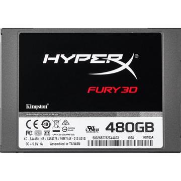 SSD накопичувач SSD  480GB Kingston HyperX Fury 3D 2.5" SATAIII 3D TLC (KC-S44480-6F)