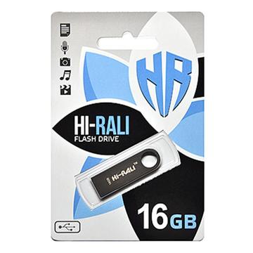 Флеш память USB Hi-Rali 16GB Shuttle Series Black USB 2.0 (HI-16GBSHBK)