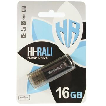 Флеш память USB Hi-Rali 16GB Stark Series Black USB 2.0 (HI-16GBSTBK)