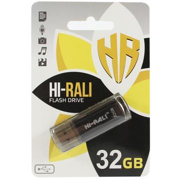 Флеш память USB Hi-Rali 32GB Stark Series Black USB 2.0 (HI-32GBSTBK)