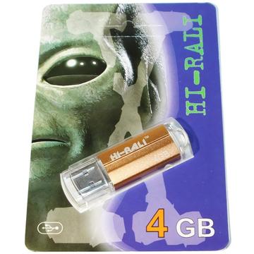 Флеш пам'ять USB 4GB Hi-Rali Corsair Series Bronze (HI-4GBCORBR)