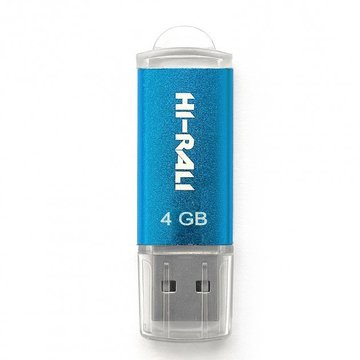 Флеш пам'ять USB 4GB Hi-Rali Rocket Series Blue (HI-4GBVCBL)