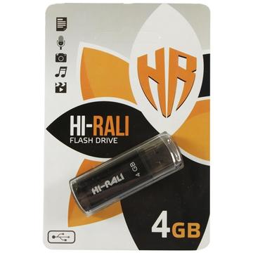 Флеш память USB 4GB Hi-Rali Stark Series Black (HI-4GBSTBK)
