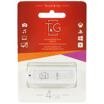 Флеш пам'ять USB 4GB T&G 011 Classic Series White (TG011-4GBWH)