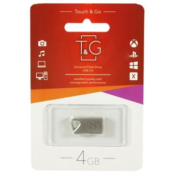 Флеш пам'ять USB 4GB T&G 109 Metal Series Silver (TG109-4G)
