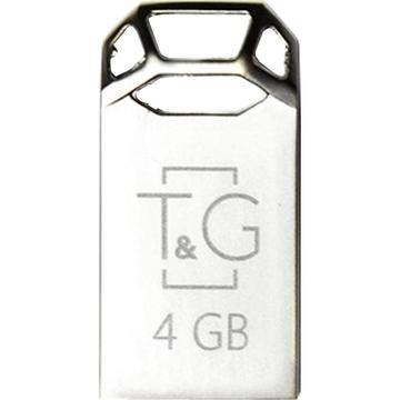 Флеш память USB T&G 4GB 110 Metal Series Silver USB 2.0 (TG110-4G)