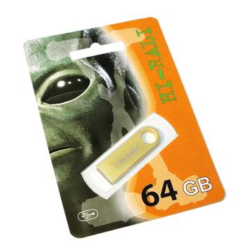Флеш пам'ять USB 64GB Hi-Rali Shuttle Series Gold (HI-64GBSHGD)