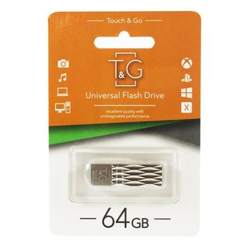 Флеш пам'ять USB 64GB T&G 103 Metal Series Silver (TG103-64G)