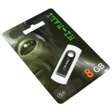 Флеш пам'ять USB 8GB Hi-Rali Shuttle Series Black (HI-8GBSHBK)