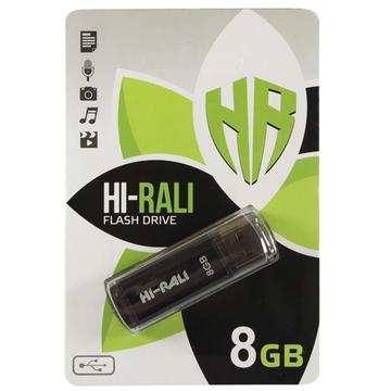 Флеш пам'ять USB 8GB Hi-Rali Stark Series Black (HI-8GBSTBK)