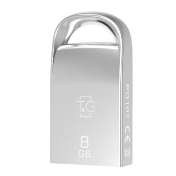 Флеш пам'ять USB 8GB T&G 107 Metal Series Silver (TG107-8G)