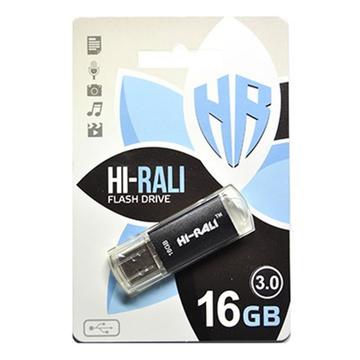 Флеш память USB Hi-Rali 16GB Rocket Series Black USB 2.0 (HI-16GB3VCBK)
