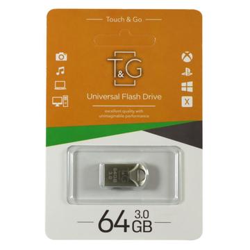 Флеш пам'ять USB 64GB T&G 106 Metal Series Silver (TG106-64G3)