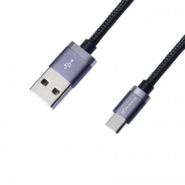 Кабель синхронізації Grand-X USB-microUSB 3A 1м Black (FM07B)