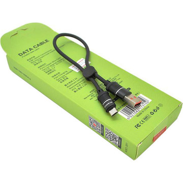 Кабель USB iKaku Xundian USB-microUSB 5A 0.25м Black (KSC-351/18927)