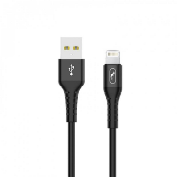 Кабель синхронізації SkyDolphin S05L TPE Frost Line USB - Lightning 1м Black (USB-000549)