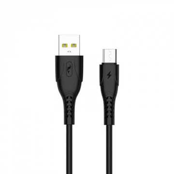 Кабель синхронізації SkyDolphin S08V USB - microUSB 1м Black (USB-000565)