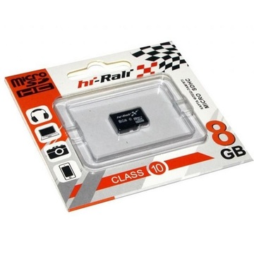Карта памяти Hi-Rali 8GB microSD class10 (HI-8GBSDCL10-00)