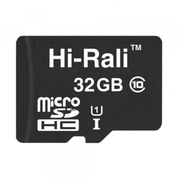 Карта памяти Hi-Rali 32GB microSDHC class 10 UHS-I (HI-32GBSD10U1-00)