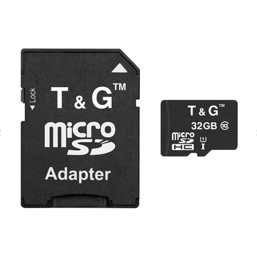 Карта пам'яті  MicroSDHC  32GB UHS-I Class 10 T&G + SD-adapter (TG-32GBSD10U1-01)