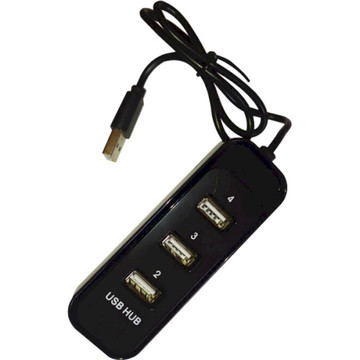 USB Хаб USB 2.0 Atcom TD4006 4хUSB2.0 Black (AT10726)