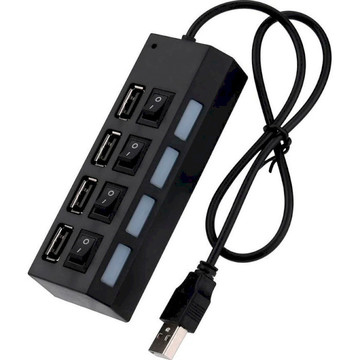 USB Хаб USB 2.0 Voltronic YT-HWS4HS-B/03943 4хUSB2.0 Black