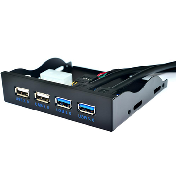 USB Хаб USB Voltronic YT-CC-2xUSB3.0+ 2xUSB/09687 Black