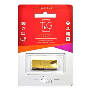 Флеш память USB T&G 4GB 117 Metal Series Gold (TG117GD-4G)