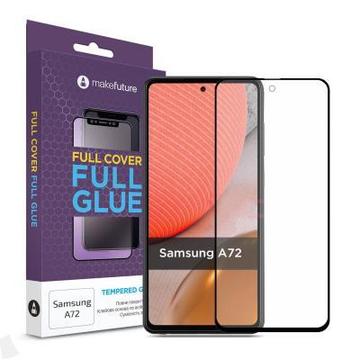 Захисне скло та плівка MakeFuture Samsung A72 Full Cover Full Glue (MGF-SA72)