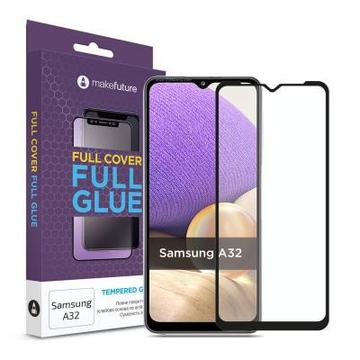 Захисне скло та плівка MakeFuture Samsung A32 Full Cover Full Glue (MGF-SA32)