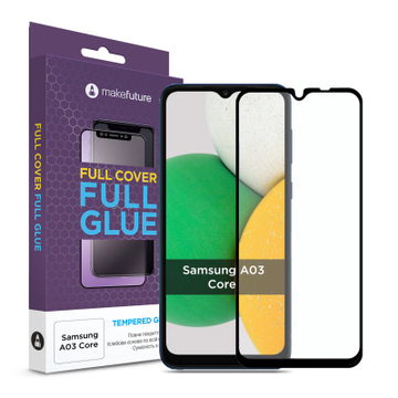 Захисне скло та плівка MakeFuture Samsung A03 Core (MGF-SA03C)