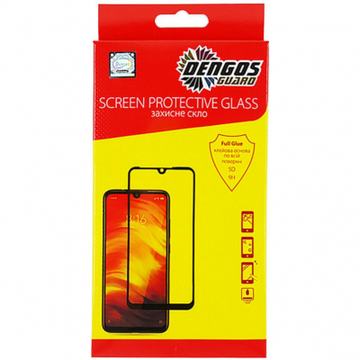 Защитное стекло и пленка  Dengos for Xiaomi Poco M3 Pro Black Full Glue (TGFG-183)