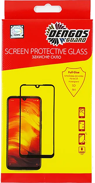 Захисне скло Dengos Full Glue для VIVO V21 (black) (TGFG-184)