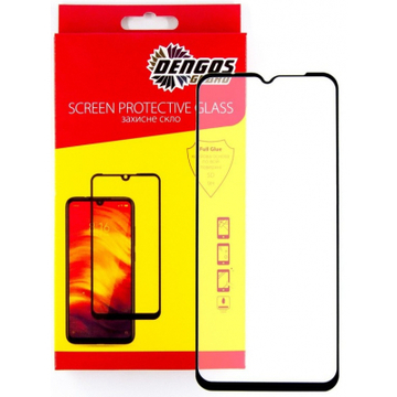 Защитное стекло и пленка  Dengos for Samsung Galaxy A03s SM-A037 Black Full Glue (TGFG-188)