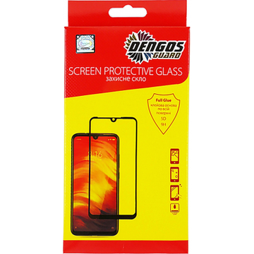 Защитное стекло и пленка  Dengos for Xiaomi Redmi Note 10/10s Black Full Glue (TGFG-181)
