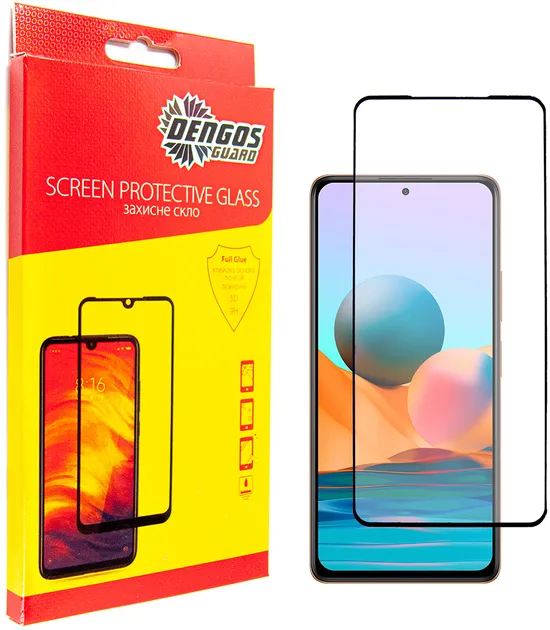 Защитное стекло Dengos Full Glue Xiaomi Redmi Note 10 Pro (black) (TGFG-171)