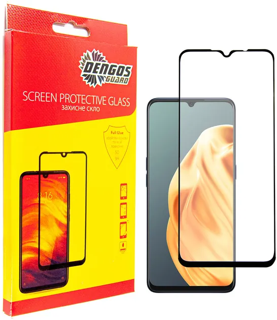 Защитное стекло Dengos for Oppo A73 Black Full Glue (TGFG-156)