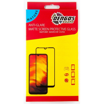 Захисне скло та плівка Dengos Full Glue Matte для iPhone 12/12 Pro (black) (TGFG-MATT-38)