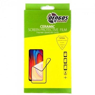 Захисне скло Dengos Ceramic Film для Samsung Galaxy M32 (black) (TGCF-08)