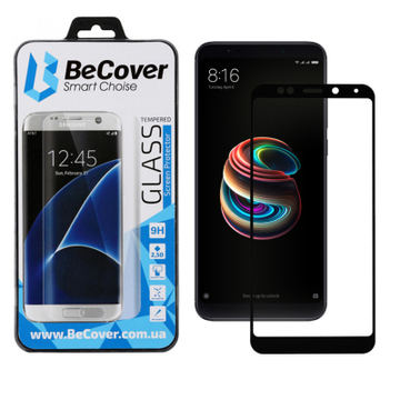 Защитное стекло и пленка  BeCover Xiaomi Redmi 5 Plus Black (701839) (701839)