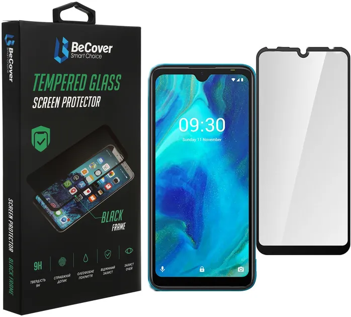 Захисне скло BeCover Tecno Pop 5 Black (706669)