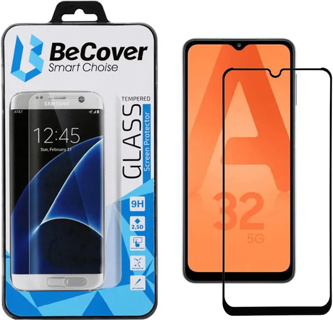 Защитное стекло BeCover for Samsung Galaxy A32 SM-A325 Black (705656)