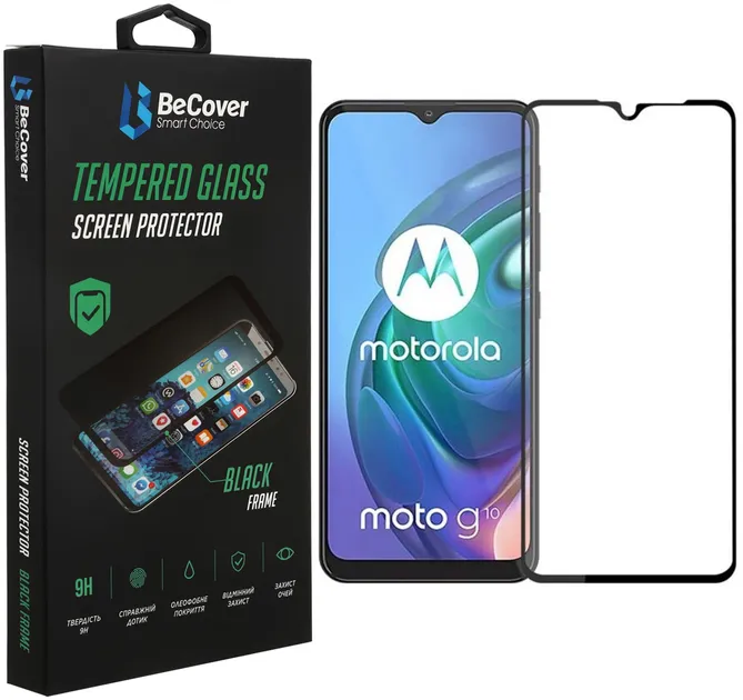 Захисне скло BeCover Motorola Moto G10 / G30 Black (706449)