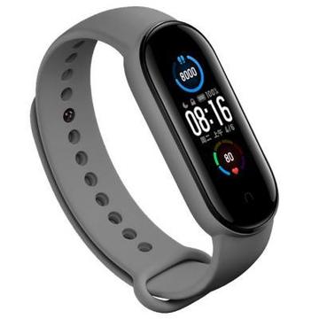 Ремінець для фітнес браслета BeCover Silicone для Xiaomi Mi Smart Band 5 Gray (705066)