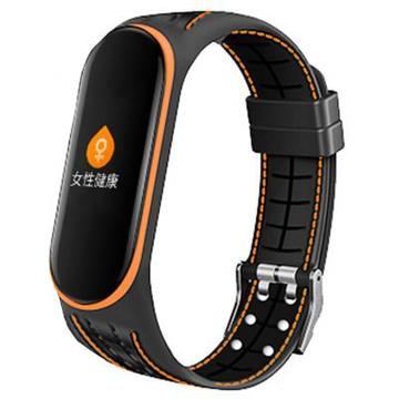 Ремінець для фітнес браслета BeCover Lattice Style для Xiaomi Mi Smart Band 5 Orange (705164)