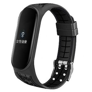 Ремінець для фітнес браслета BeCover Lattice Style для Xiaomi Mi Smart Band 5 Black (705158)