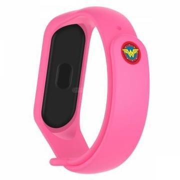 Ремінець для фітнес браслета Armorstandart Superhero Edition for Xiaomi Mi Band 4/3 Wonder Woman Pink (ARM55067)