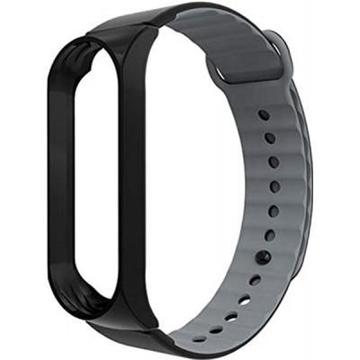 Ремінець для фітнес браслета Armorstandart Sport Silicone Band для Xiaomi Mi Band 3 Black/Grey (ARM54514)