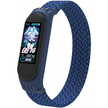 Ремінець для фітнес браслета Armorstandart Braided Solo Loop для Xiaomi Mi Band 4/5/6 Blue size S (ARM59178)