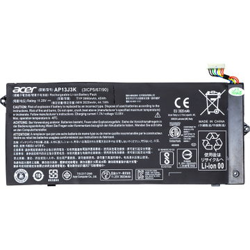 Акумулятор для ноутбука Acer Chromebook C720 (AP13J3K) 11.25V 45Wh (NB410408)